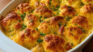 Chicken Bubble Biscuit Bake Casserole