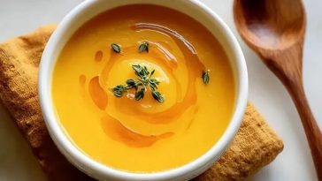 Creamy Honey Roasted Acorn Squash Soup