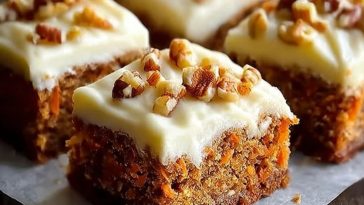 Decadent Carrot Cake Bars with Cream Cheese Frosting