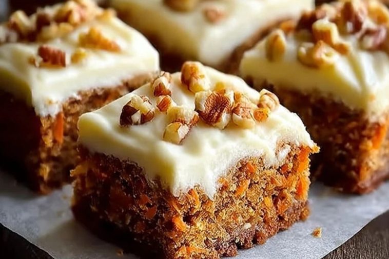 Decadent Carrot Cake Bars with Cream Cheese Frosting