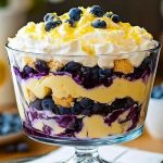 Easy Lemon Blueberry Cheesecake Trifle