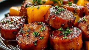 Honey Garlic Sausage Sweet Potatoes