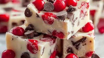 Irresistible Cherry Garcia Fudge