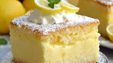 Lemon Custard Cake That Melts in Your Mouth