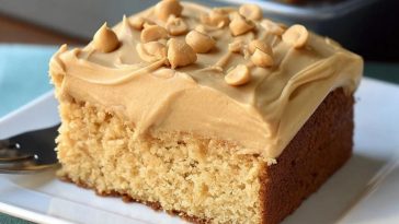 Peanut Butter Cake with Peanut Butter Frosting