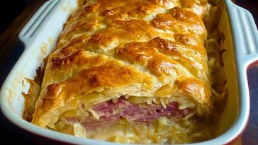 Slow Delicious Reuben Crescent Bake