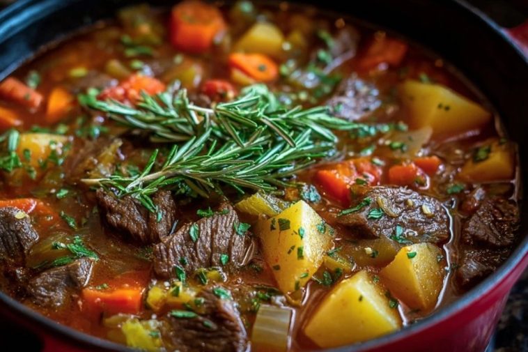 Braised Vegetable Beef Soup