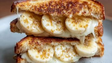 Honey Banana Grilled Cheese Sandwich
