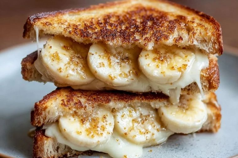 Honey Banana Grilled Cheese Sandwich