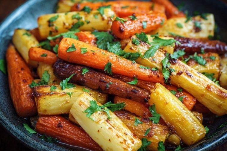Honey Glazed Carrots and Parsnips