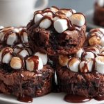 Hot Cocoa Brownie Bites