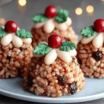 No-Bake Rice Krispie Christmas Puddings