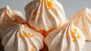 Orange Meringue Cookies