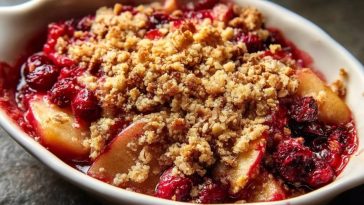 Pear Cranberry Crisp
