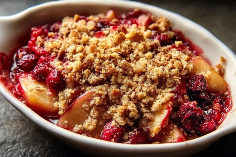Pear Cranberry Crisp