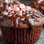 Peppermint Hot Chocolate Muffins