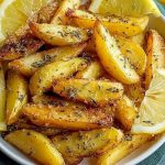 Simple Crispy Greek Lemon Potatoes