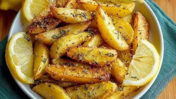 Simple Crispy Greek Lemon Potatoes