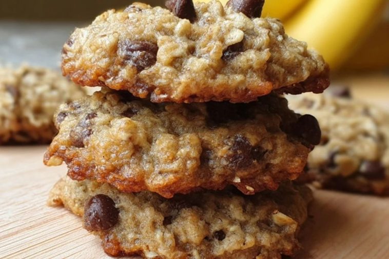 Chewy Banana Oatmeal Cookies