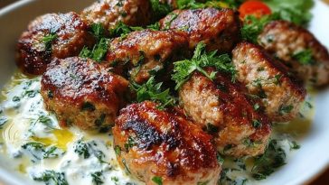 Chicken Kofta with Garlic Yogurt