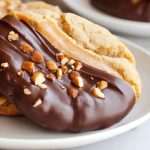 Chocolate Dipped Toffee Cookies