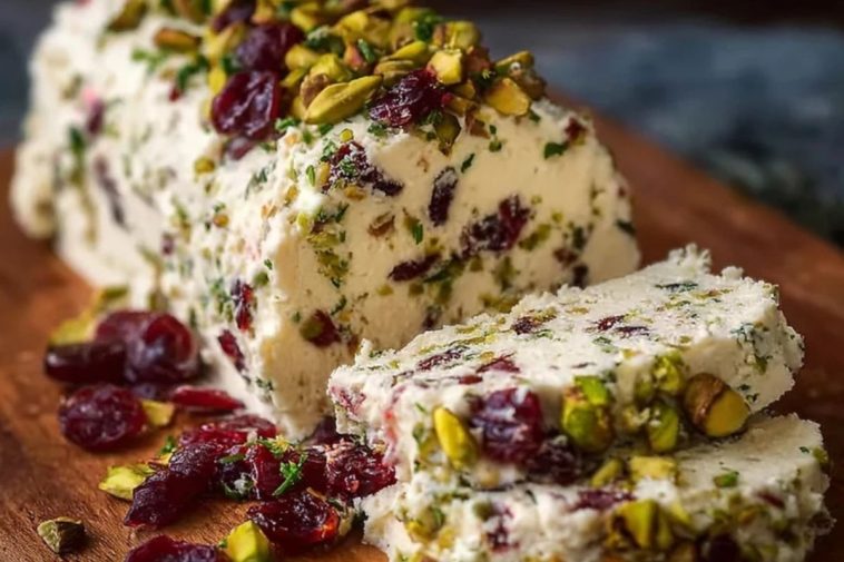 Cranberry Pistachio Cheese Log