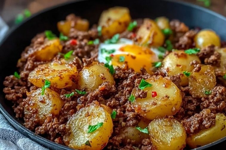 Easy Ground Beef Potato Skillet