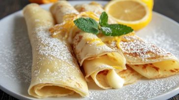 Homemade Lemon Crepes