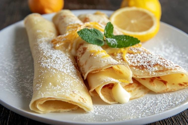 Homemade Lemon Crepes