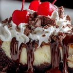Hot Fudge Sundae Brownie Cheesecake
