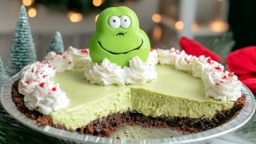 No Bake Grinch Pie