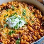 One Pot Chili Mac and Cheese