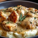 Slow Cooker Creamy Chicken & Gravy