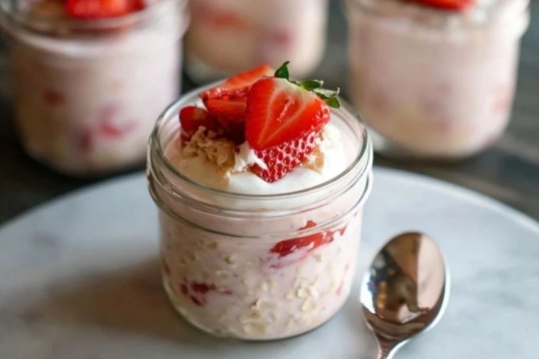 Strawberry Cheesecake Overnight Oats