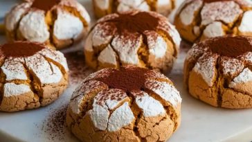 Tiramisu Crinkle Cookies