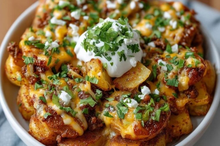 Cheesy Taco Potatoes