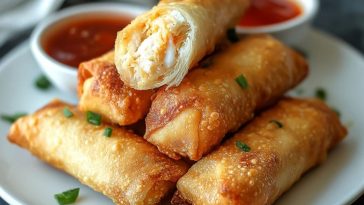 Crab Rangoon Egg Rolls
