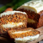Cream Cheese Filled Carrot Cake Loaf