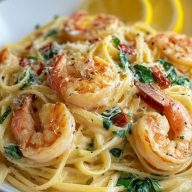 Creamy Garlic Shrimp Pasta