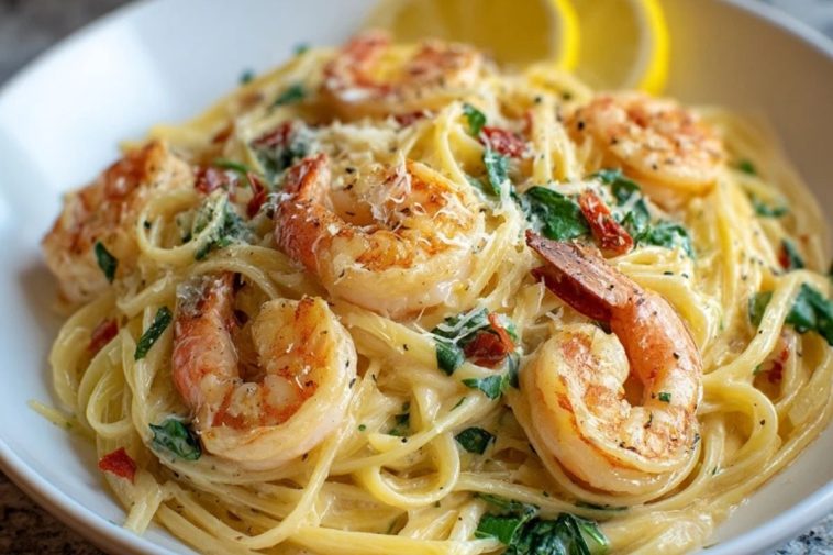 Creamy Garlic Shrimp Pasta