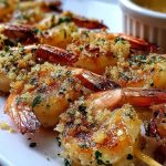 Garlic Parmesan Shrimp Skewers