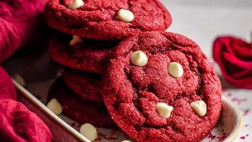 Soft Red Velvet Cookies