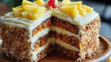 Hawaiian Carrot Pineapple Cake