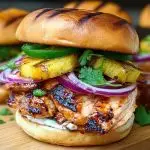 Grilled Hawaiian Chicken Sandwiches