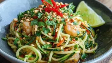 Zucchini Pad Thai Low Carb