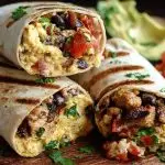 High Protein Breakfast Burritos