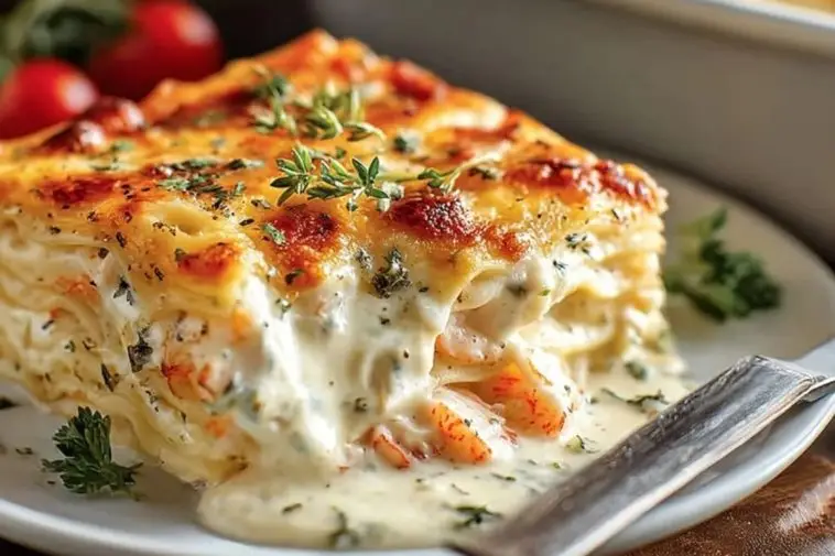 Seafood Lasagna Creamy Cheese