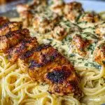 Cajun Garlic Butter Chicken Linguine in Creamy Parmesan Sauce