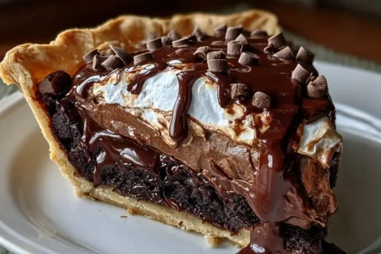 Decadent Hot Fudge Pie