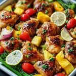 Hawaiian Chicken Sheet Pan